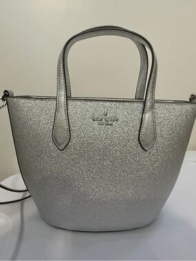 kate spade Silver Glitter Tote